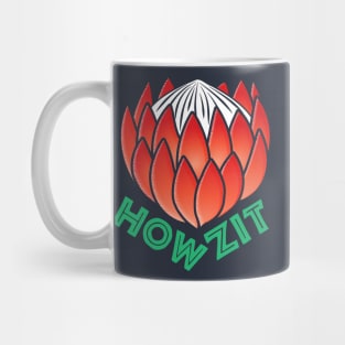 Protea Flower South Africa | Classic Symbol | Howzit Hello Mug